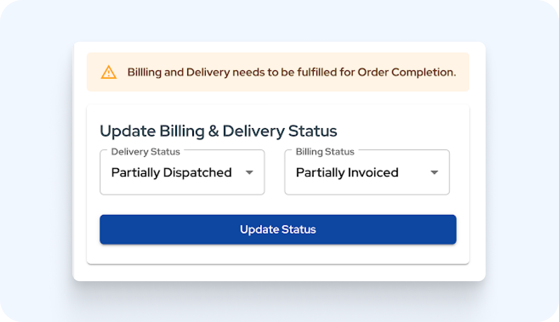 Partial Receivables and Billing