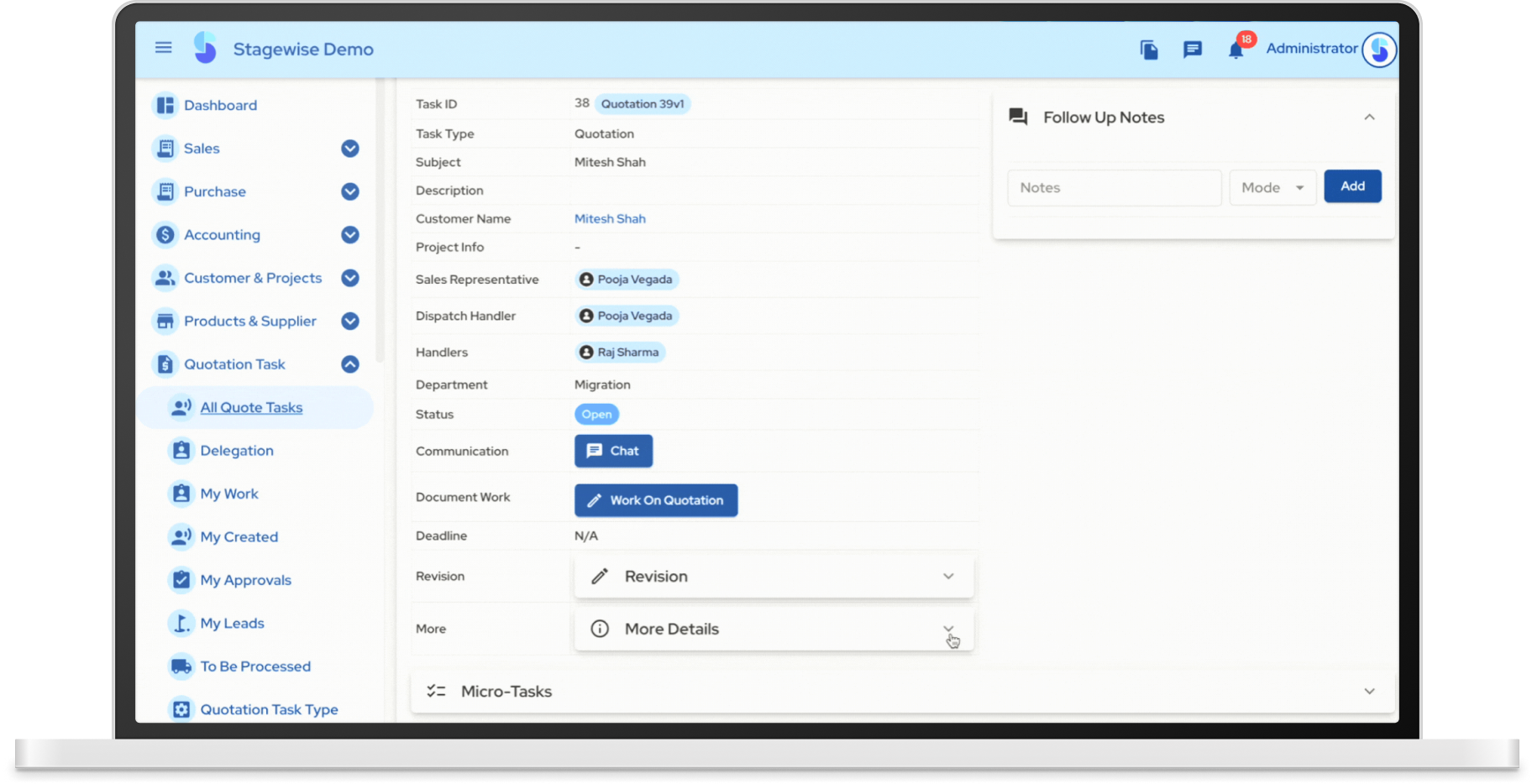 Task and Ticketing Management